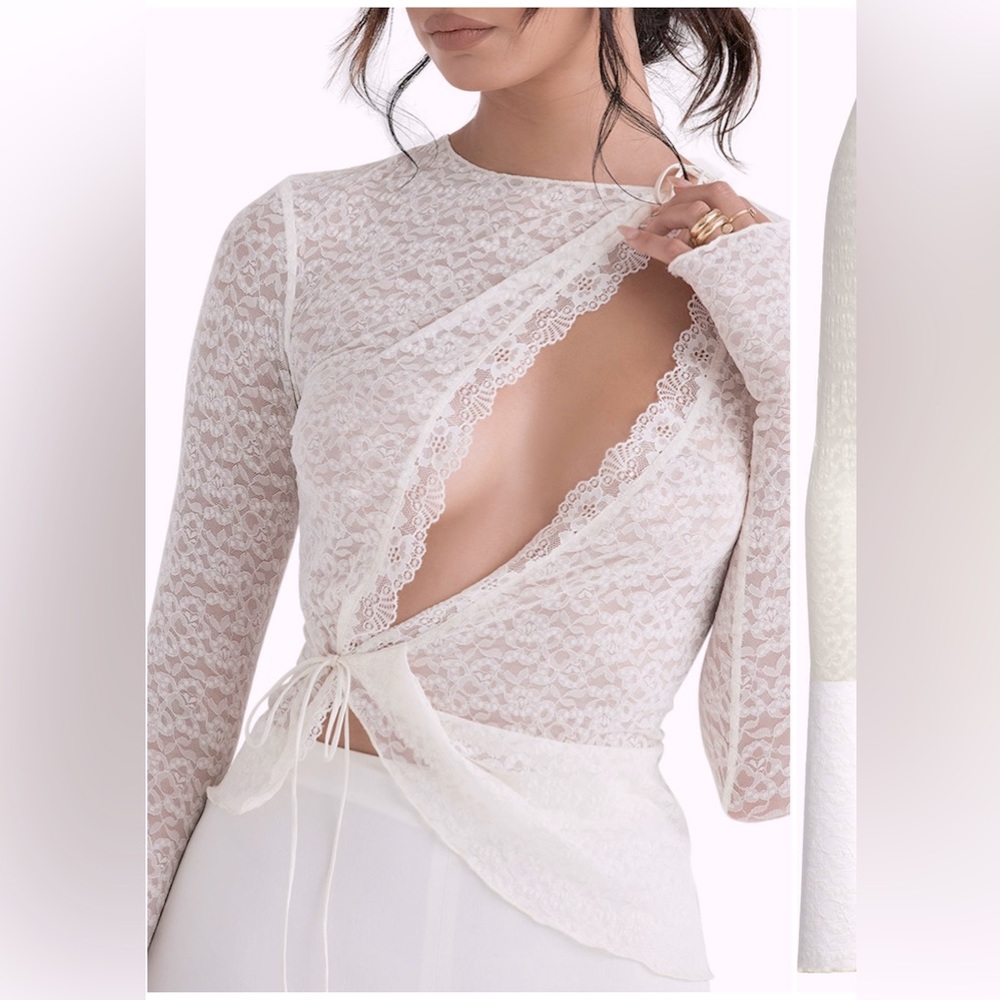 House of CB Leala Stretch Lace Top Never Worn without Tags